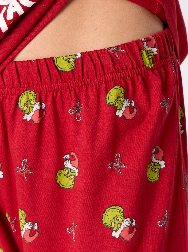 Pijama comprido de Natal 'O Grinch' - 2 peças Vermelho - Kiabi