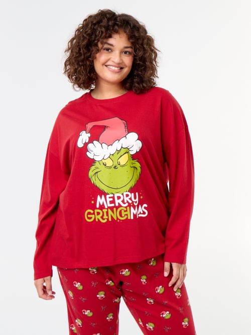 Pijama comprido de Natal 'O Grinch' - 2 peças - Kiabi