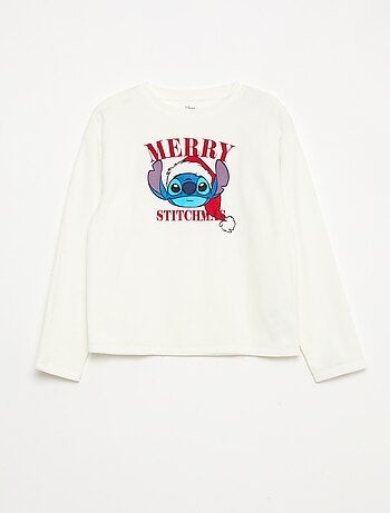 Pijama comprido de veludo 'Stitch' 'Disney' - 2 peças