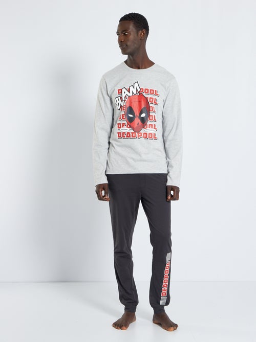 Pijama comprido 'Deadpool' em jersey - 2 peças - Kiabi