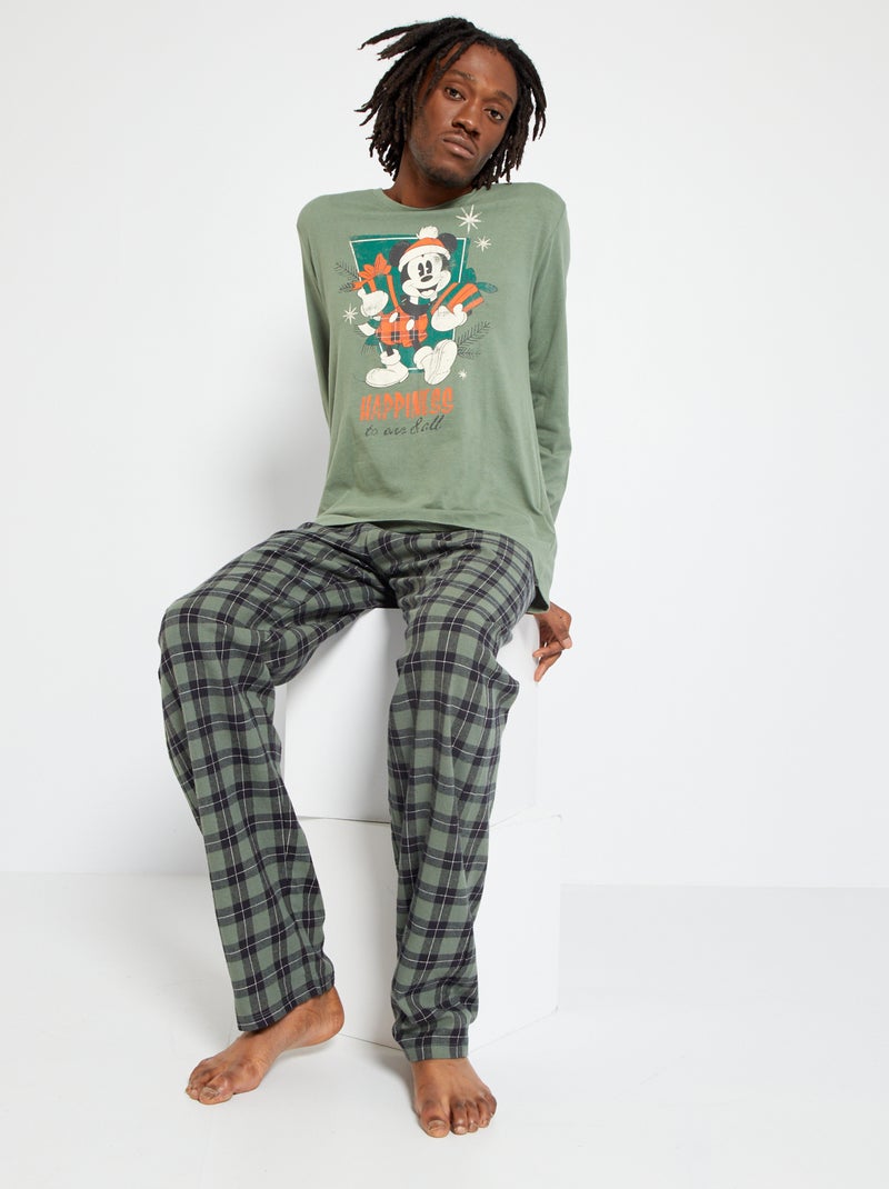 Pijama comprido 'Disney' em jersey - 2 peças VERDE - Kiabi