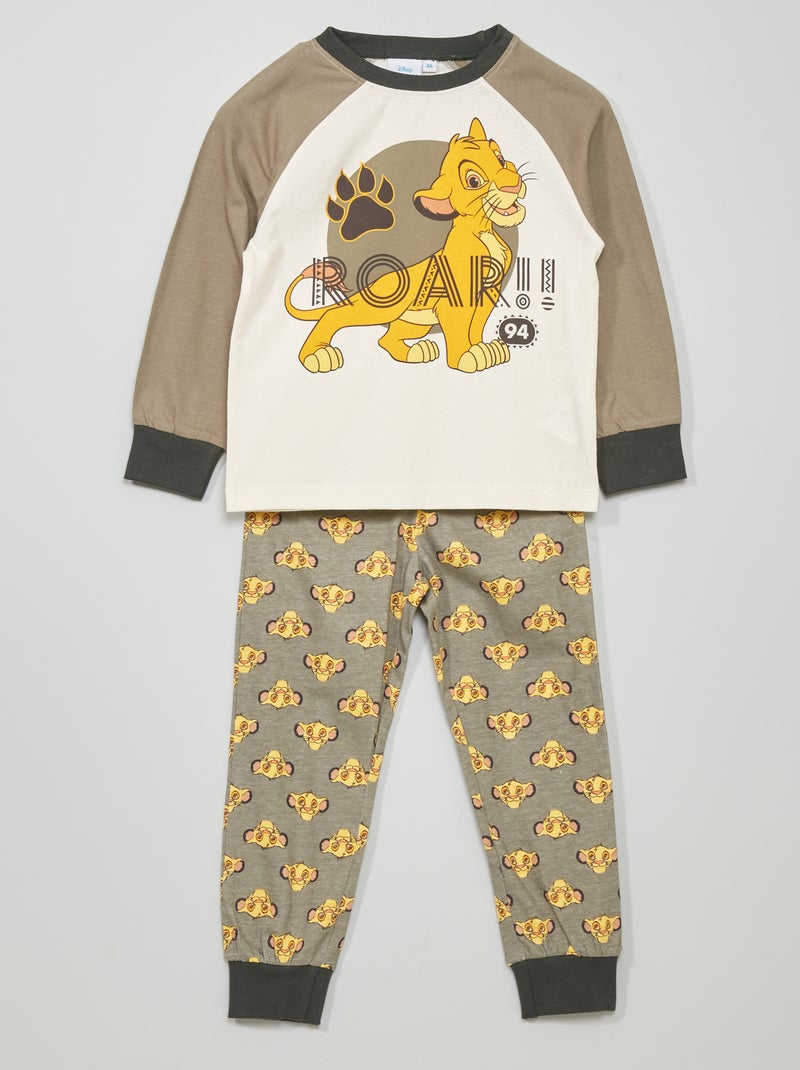 Pijama comprido 'Disney' em jersey Cinza - Kiabi