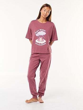 Pijama comprido 'Disney' 'Stitch' t-shirt + calças - 2 peças
