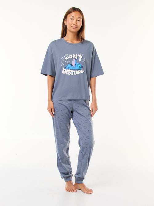 Pijama comprido 'Disney' 'Stitch' t-shirt + calças - 2 peças - Kiabi