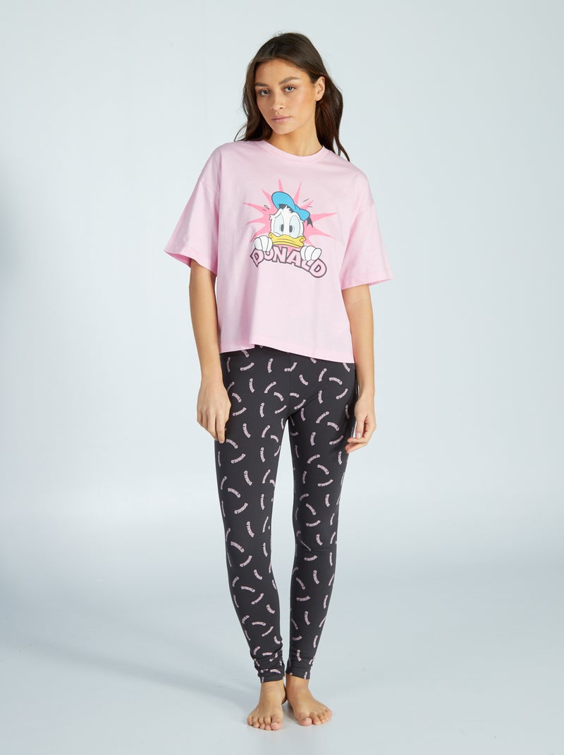 Pijama comprido 'Donald' - 2 peças ROSA - Kiabi