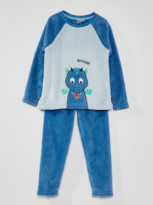 Pijama comprido 'dragão' - 2 peças - Kiabi