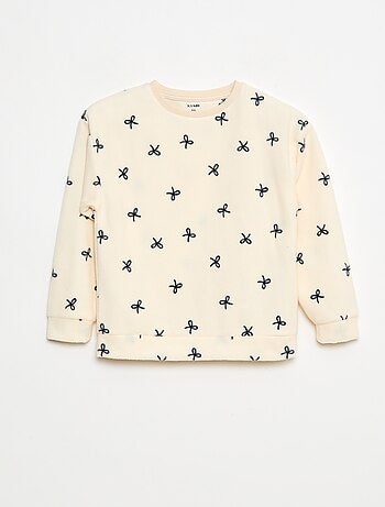 Pijama comprido e quente com padrão