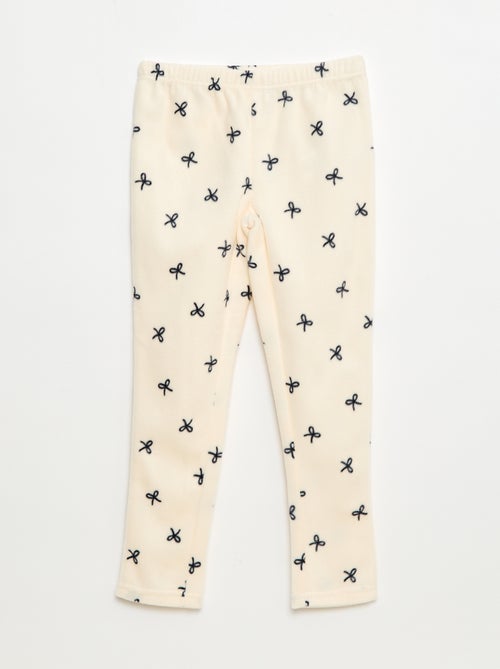 Pijama comprido e quente com padrão - Kiabi