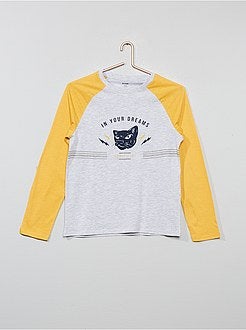 Pijama comprido em jersey - Kiabi