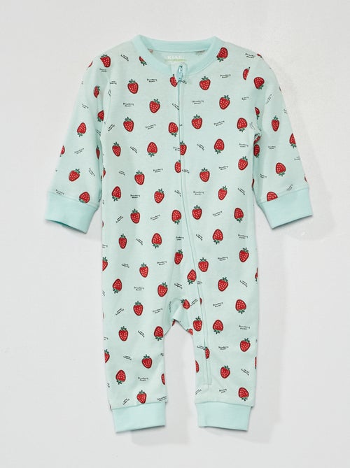Pijama comprido em jersey com estampado - Kiabi