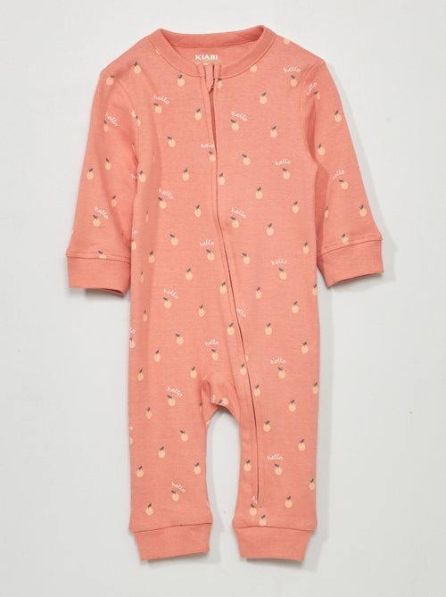 Pijama comprido em jersey com estampado - Kiabi