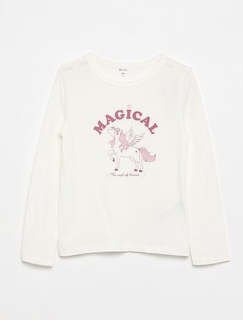 Pijama comprido em jersey de algodão - 2 peças