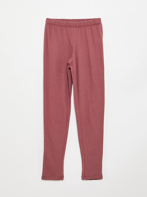 Pijama comprido em jersey de algodão - 2 peças - Kiabi