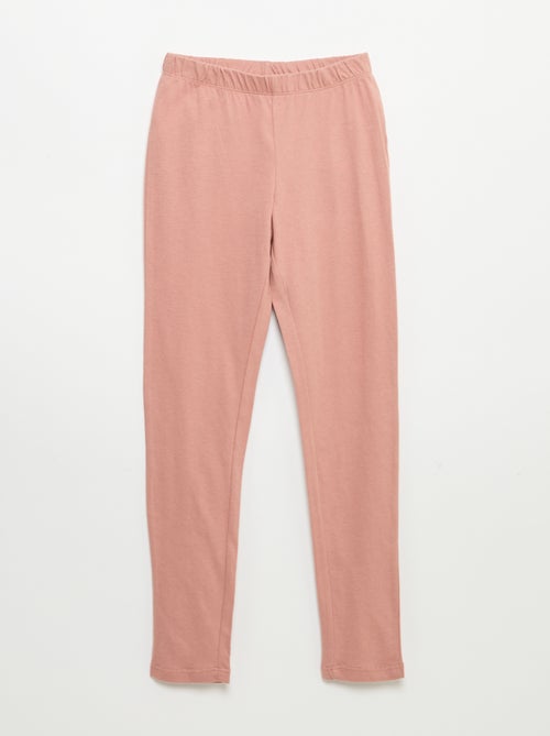 Pijama comprido em jersey de algodão - 2 peças - Kiabi
