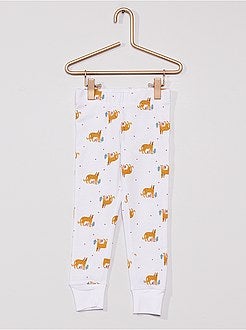 Pijama comprido em jersey de conceção ecológica - Kiabi