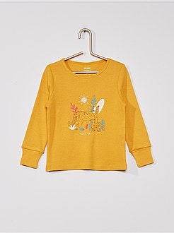 Pijama comprido em jersey de conceção ecológica - Kiabi