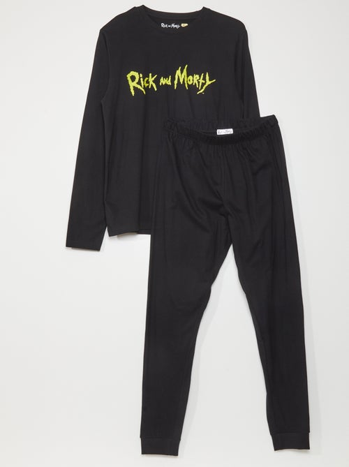 Pijama comprido em jersey 'Rick e Morty' - 2 peças - Kiabi