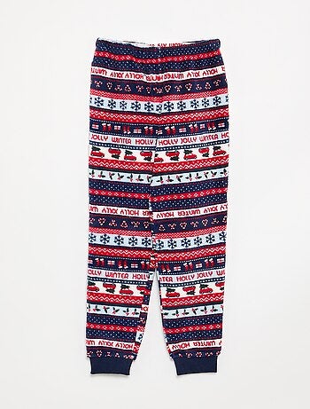 Pijama comprido em polar de 2 peças - Sweatshirt + calças