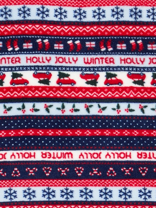 Pijama comprido em polar de 2 peças - Sweatshirt + calças - Kiabi