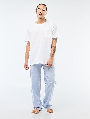 Pijama comprido em popelina - 2 peças