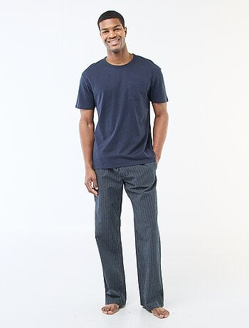 Pijama comprido em popelina - 2 peças