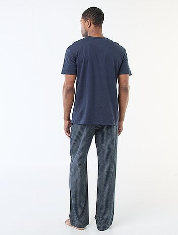 Pijama comprido em popelina - 2 peças