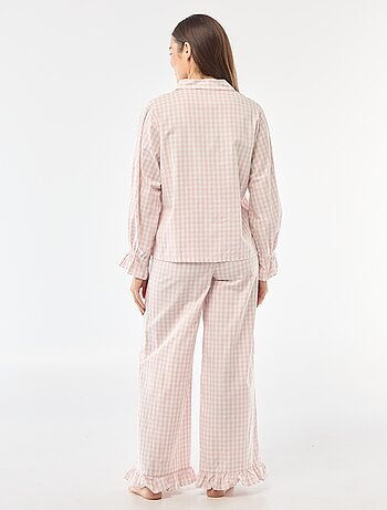 Pijama comprido em popelina - 2 peças