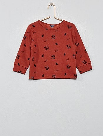 Pijama comprido estampado - Kiabi