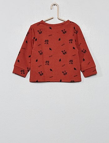 Pijama comprido estampado - Kiabi