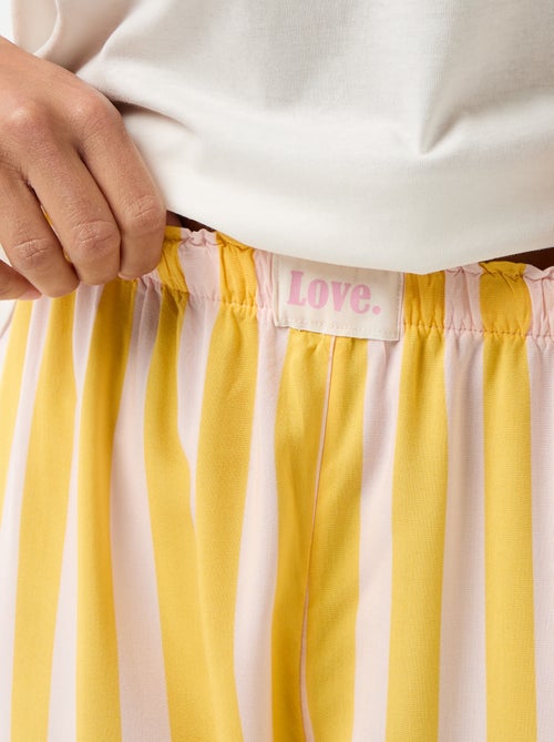 Pijama comprido estampado de 2 peças - Kiabi