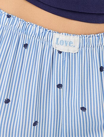 Pijama comprido estampado de 2 peças