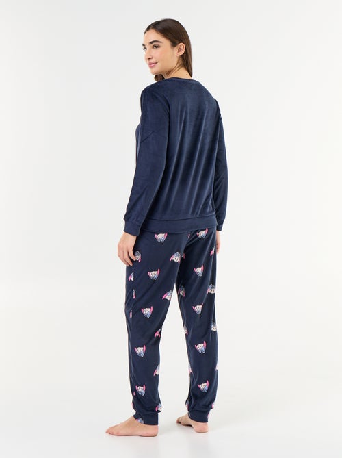 Pijama comprido estampado 'Disney' - 2 peças - Kiabi