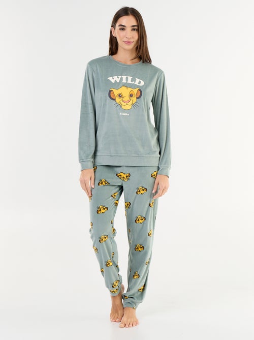 Pijama comprido estampado 'Disney' - 2 peças - Kiabi