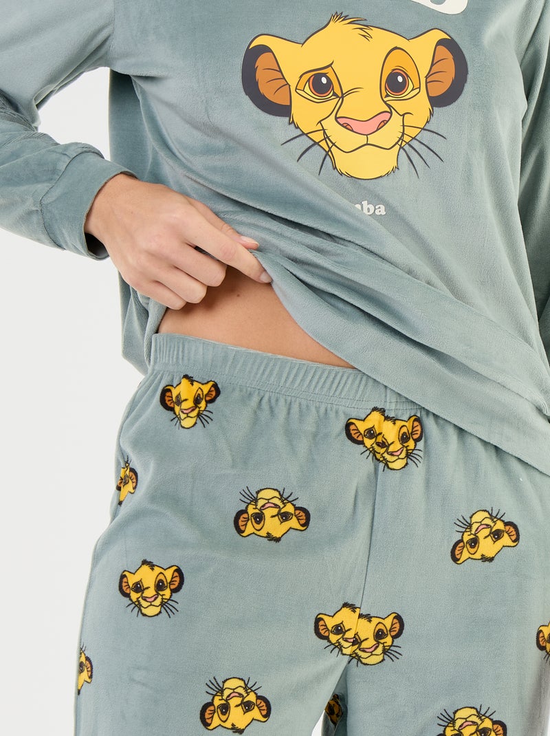 Pijama comprido estampado 'Disney' - 2 peças Verde - Kiabi