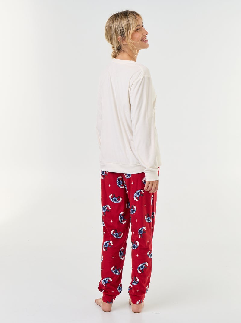 Pijama comprido estampado 'Disney' - 2 peças Vermelho - Kiabi