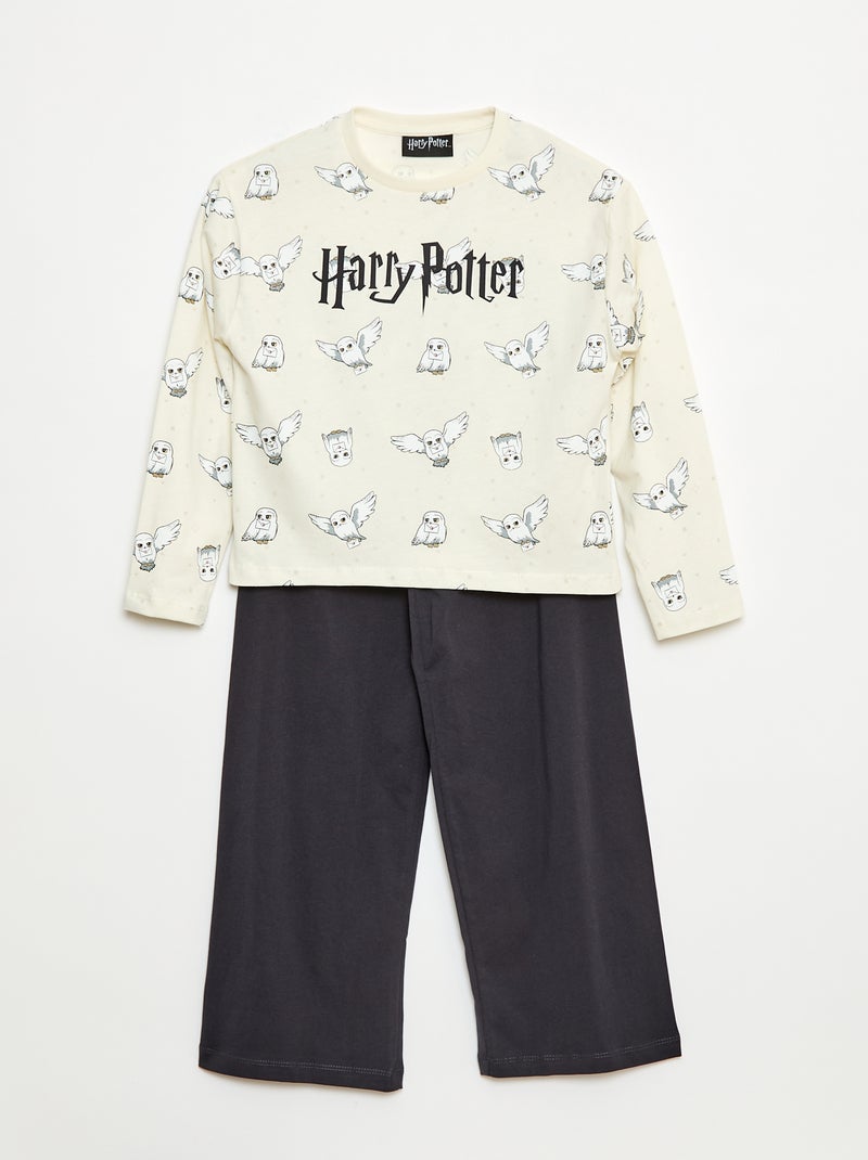 Pijama comprido estampado 'Harry Potter' - 2 peças Preto - Kiabi