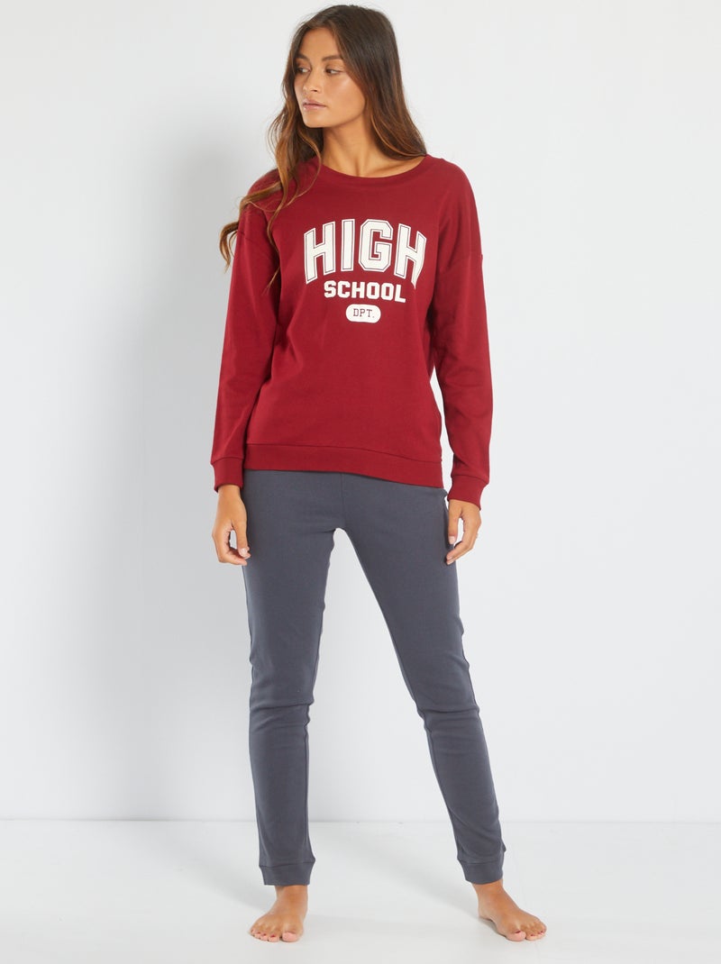 Pijama comprido estampado 'High School Musical' ROXO - Kiabi
