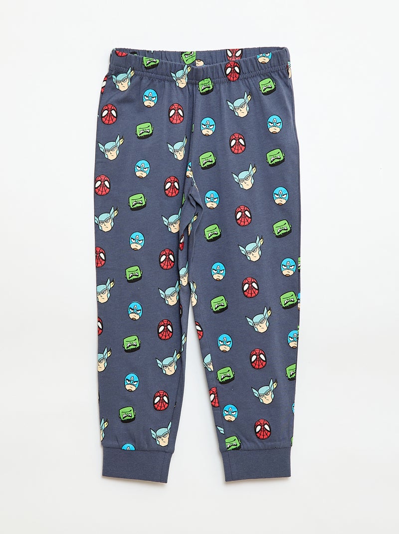 Pijama comprido estampado 'Marvel' Azul - Kiabi