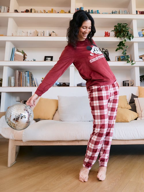 Pijama comprido estampado 'Minnie' 'Disney' 'Natal' - 2 peças - Kiabi