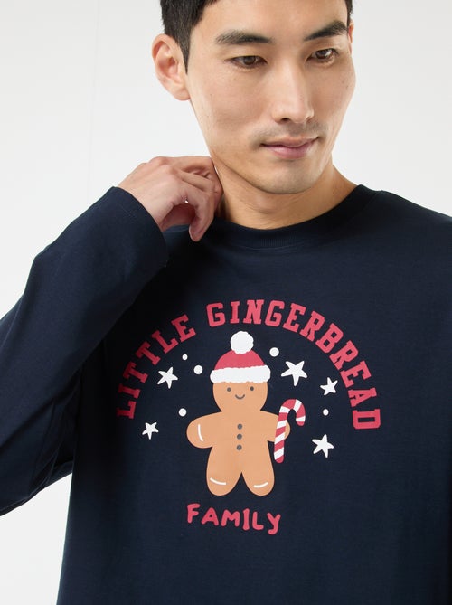 Pijama Comprido Estampado Natal - 2 Peças - Kiabi