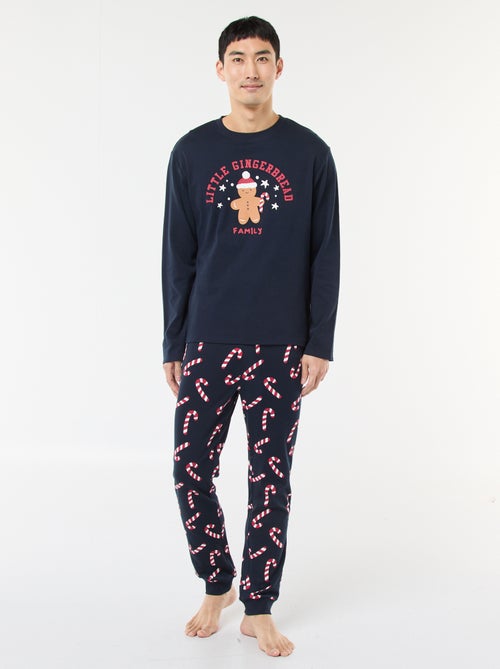 Pijama Comprido Estampado Natal - 2 Peças - Kiabi