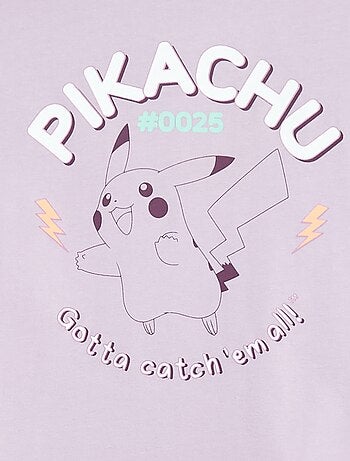 Pijama comprido estampado 'Pikachu' - 2 peças