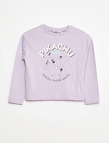 Pijama comprido estampado 'Pikachu' - 2 peças