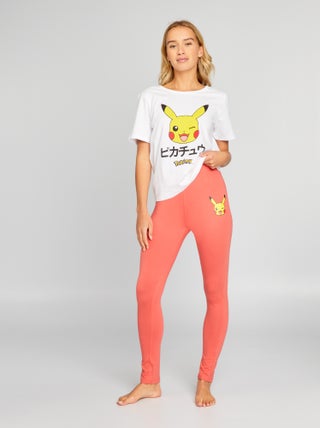 Pijama comprido estampado 'Pokémon' - 2 peças