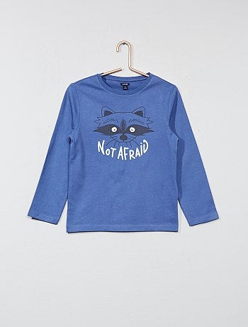 Pijama comprido 'guaxinim' fluorescente - Kiabi