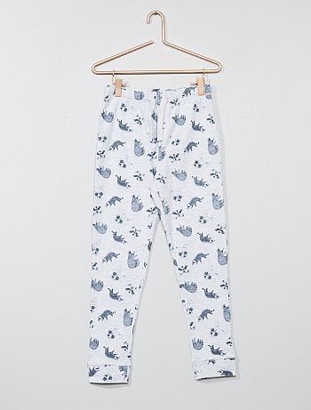 Pijama comprido 'guaxinim' fluorescente - Kiabi