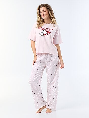 Pijama comprido 'Hello Kitty' - 2 peças