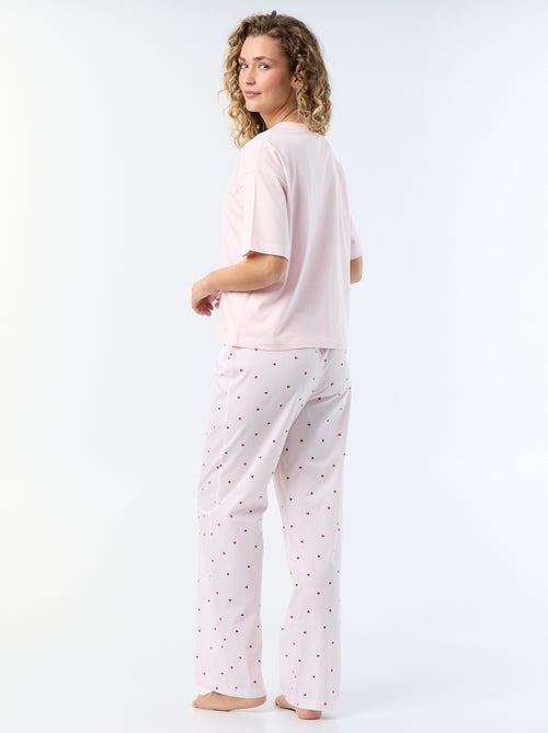 Pijama comprido 'Hello Kitty' - 2 peças - Kiabi