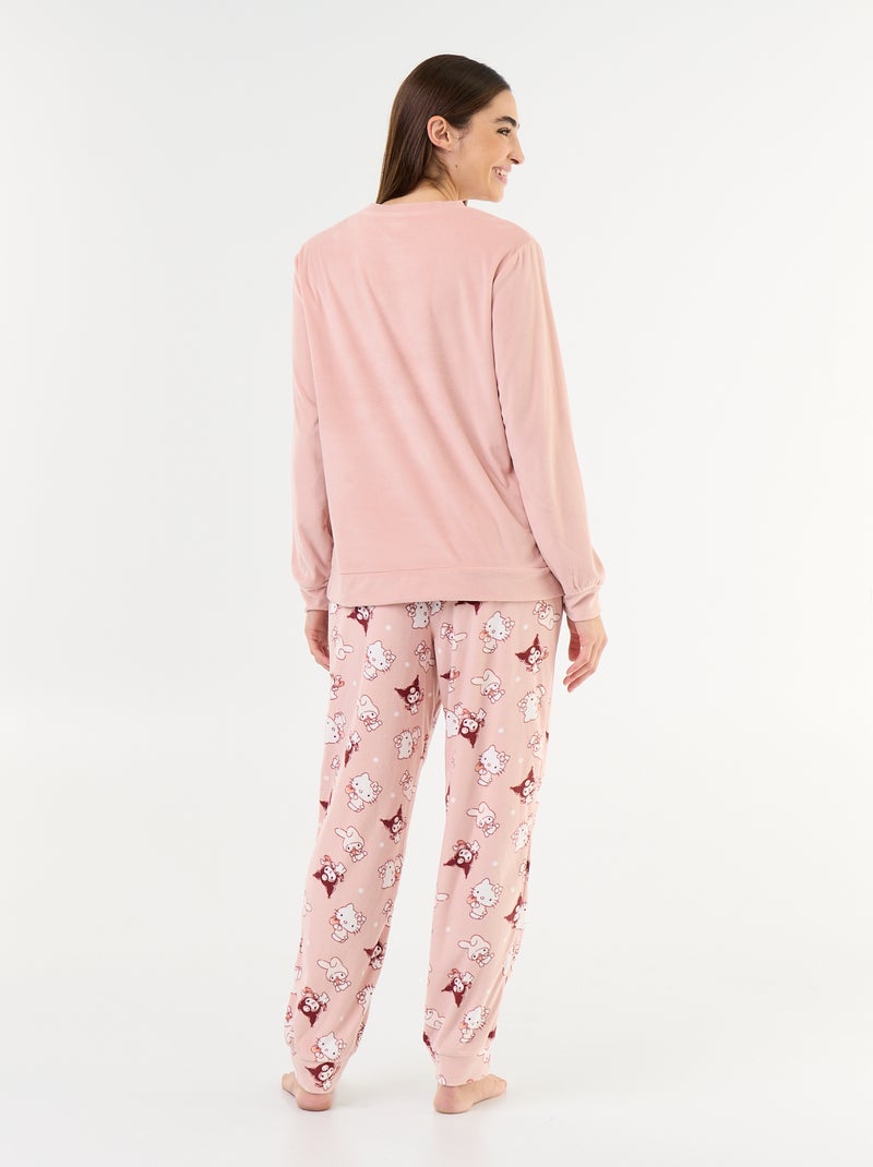 Pijama comprido 'Hello Kitty' - 2 peças Rosa - Kiabi