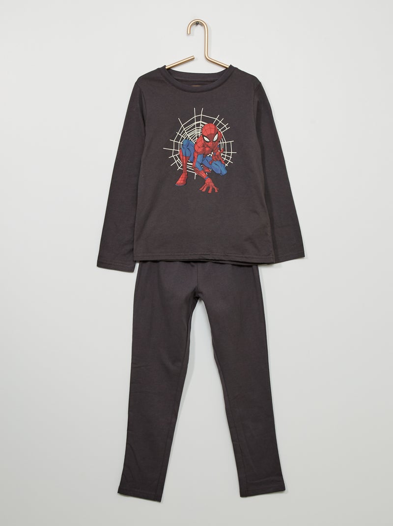 Pijama comprido 'Homem-Aranha' - 2 peças CINZA - Kiabi